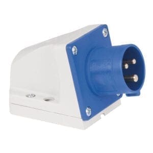 Showtec 3-polige CEE male wandcontactdoos – IP44 Aansluitingen 240 V J&H licht en geluid