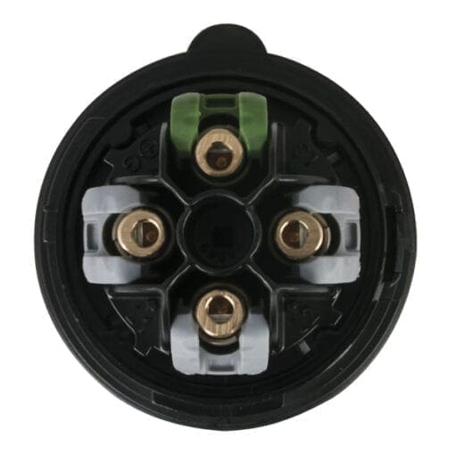 Showtec 4-polige CEE ‘Turbo Twist’ female connector 16A – IP44 (zwart) Aansluitingen 400 V J&H licht en geluid 2