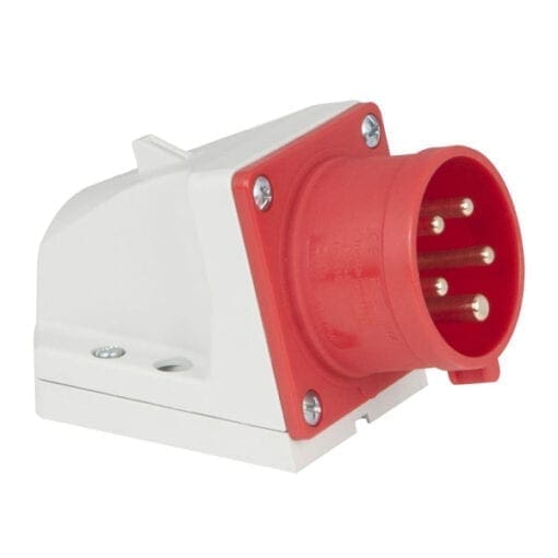 Showtec 5-polige CEE male wandcontactdoos 16A – IP44 Aansluitingen 400 V J&H licht en geluid