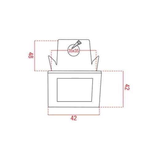 Artecta hoorn lv-35 square 3000 k Recessed_02 J&H licht en geluid 2