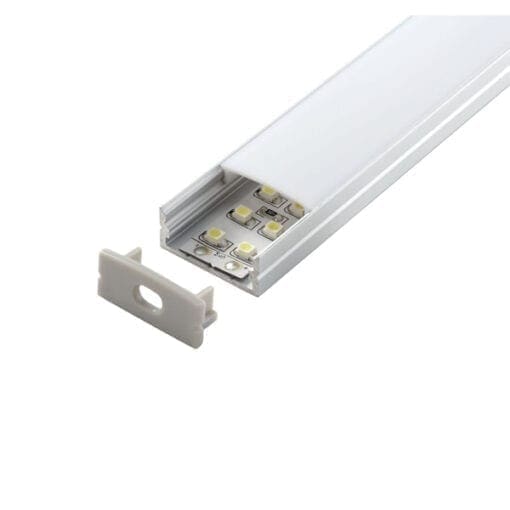 Artecta Profile led Aluminum + 2 covers + 4 endcaps Architectuur- verlichting J&H licht en geluid