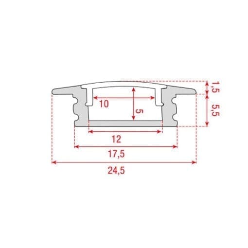 Artecta Profile Pro 1 Recessed Architectuur- verlichting J&H licht en geluid 3