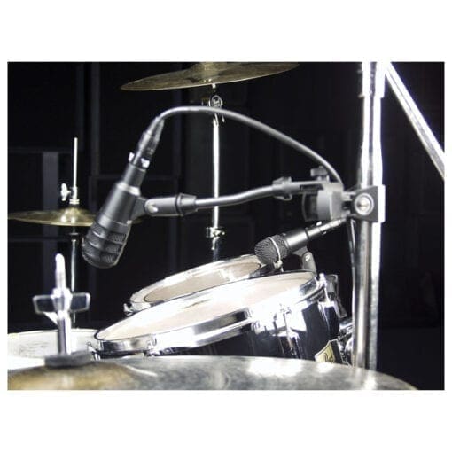 DAP DK-5, Drumset, 2 x condenstor en 3 x dynamische microfoons Audio J&H licht en geluid 2