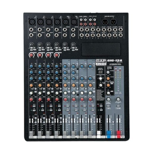 DAP GIG-124CFX – 8-kanaals live mixer met een ingebouwde effectenprocessor Audio J&H licht en geluid 2