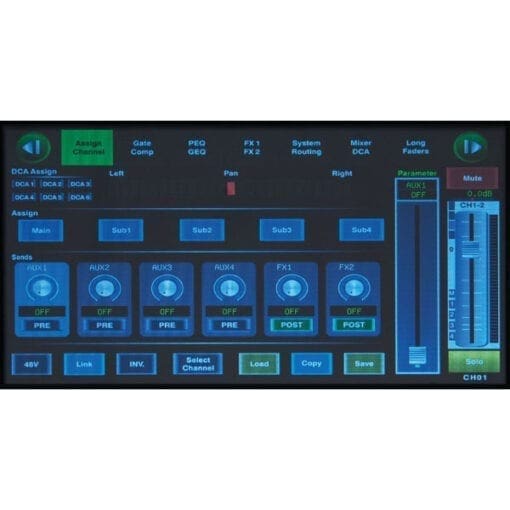 DAP GIG-202 Tab – 20-kanaals digitale mixer _Uit assortiment J&H licht en geluid 10