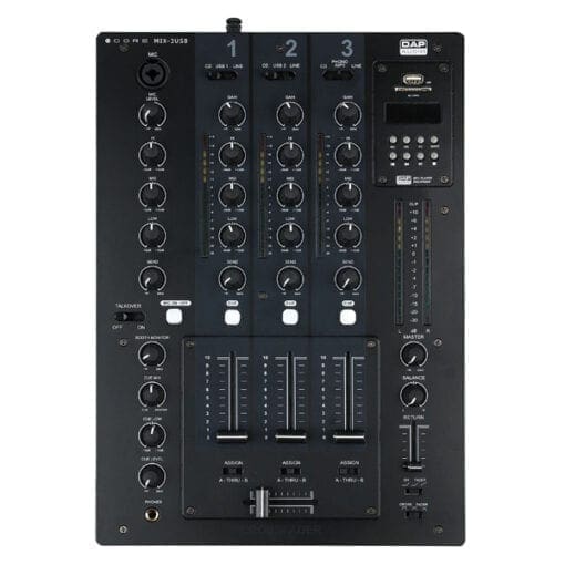 DAP Core MIX-3, 3-kanaals mixer met 2 USB-Audio interfaces Audio J&H licht en geluid 4