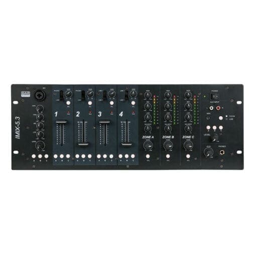 DAP IMIX-5.3 19″ Zone-mixer 19-inch mixers J&H licht en geluid