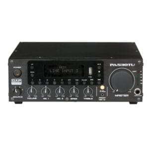 DAP PA-530TU – 100V versterker / mixer / media-player / tuner (30 Watt) Audio J&H licht en geluid
