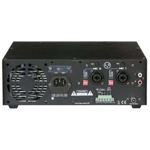 DAP PA-530TU – 100V versterker / mixer / media-player / tuner (30 Watt) Audio J&H licht en geluid 2