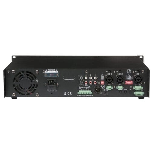 DAP PA-7120 – 100V versterker / mixer (120 Watt) Audio J&H licht en geluid 2
