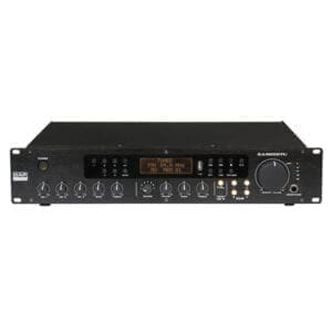 DAP ZA-9250TU – 100V zone versterker / mixer / media-player / tuner (250 Watt) Audio J&H licht en geluid