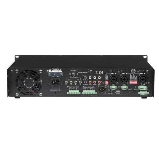 DAP ZA-9250TU – 100V zone versterker / mixer / media-player / tuner (250 Watt) Audio J&H licht en geluid 2
