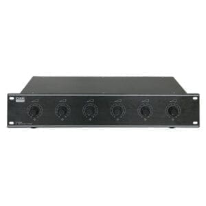 DAP VCR-650 19″ Volumecontroller, 6 x 50 Watt Audio J&H licht en geluid