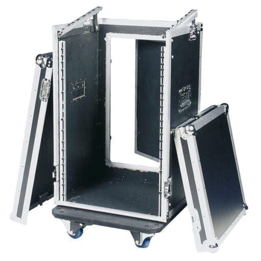 DAP 19 inch flightcase (16HE front, 10HE top) hoezen en kisten J&H licht en geluid