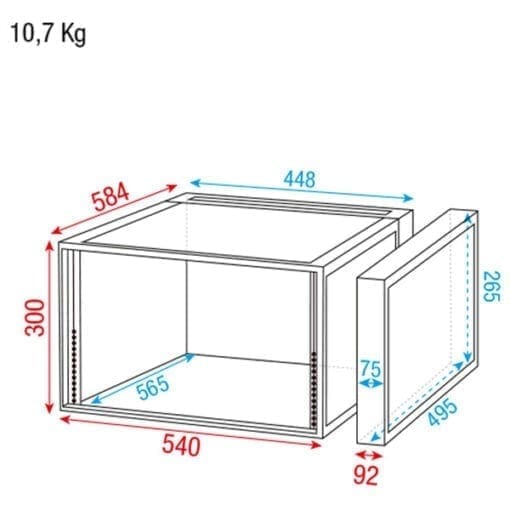 DAP Flightcase 19 inch rackcase 6 HE hoezen en kisten J&H licht en geluid 4