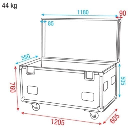 DAP Multiflex Case inclusief 2 hoge schotten Geen categorie J&H licht en geluid 4