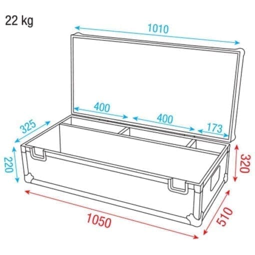 DAP Flightcase voor 8 Octostrips, 8 LED Tubes of 8 Pixelstrips hoezen en kisten J&H licht en geluid 5