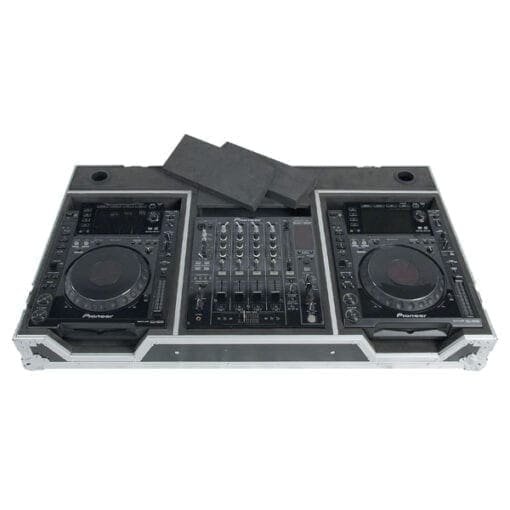 DAP DCA-PIO4 Flightcase voor 1 DJM mixer en 2 CDJ CD-spelers DJ-kisten DCA J&H licht en geluid 3