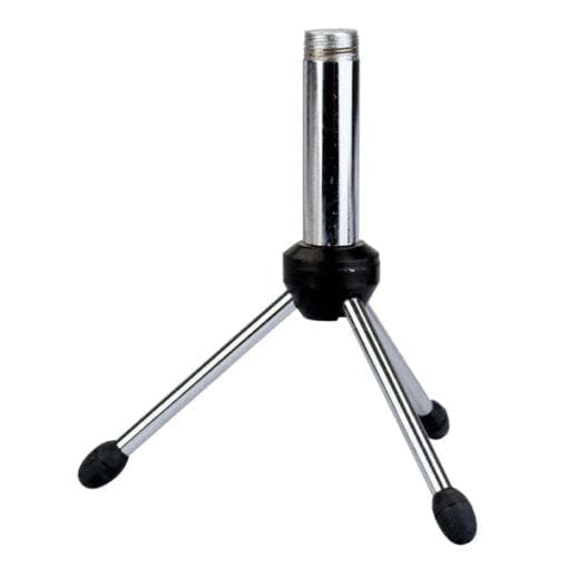 DAP Mini tafel microfoonstatief 15 cm hoog chroom Audio J&H licht en geluid