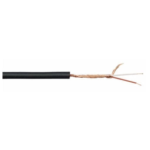 DAP MC-206B microfoon kabel zwart 6mm, 100 meter op rol Kabels en aansluitingen J&H licht en geluid