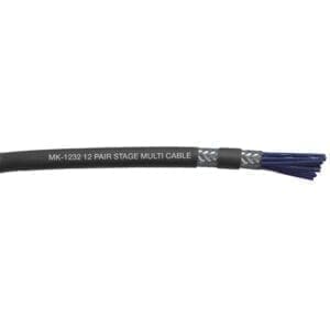 DAP MK-1232 Multicore 12-parige dubbel afgeschermde multikabel – zwart (prijs per meter) Kabels en aansluitingen J&H licht en geluid