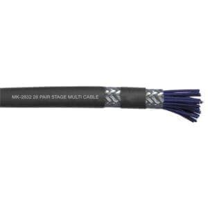 DAP MK-2832 Multicore 28-parige dubbel afgeschermde multikabel – zwart (prijs per meter) Kabels en aansluitingen J&H licht en geluid