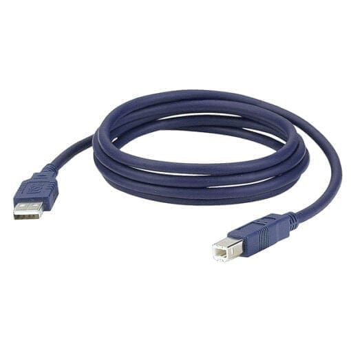 DAP Computer kabel, USB-A – USB-B, 3 meter Computerkabels midi en data J&H licht en geluid