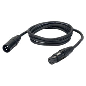 DAP XLR microfoon kabel, zwart, 6m Kabels en aansluitingen J&H licht en geluid