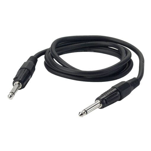 DAP kabel, Jack – Jack Mono, zwart, 6 meter Instrumentkabels J&H licht en geluid