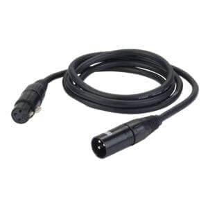 DAP DMX kabel, 3-pins XLR male – 3-pins XLR female, 15 meter DMX-kabels J&H licht en geluid