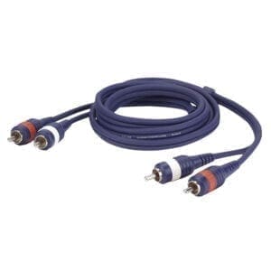 DAP kabel, 2 x RCA (tulp) Male – 2 x RCA (tulp) Male, 75 cm Kabels en aansluitingen J&H licht en geluid