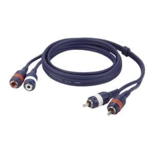 DAP kabel, 2 x RCA (tulp) Male – 2 x RCA (tulp) Female, 150 cm Kabels en aansluitingen J&H licht en geluid