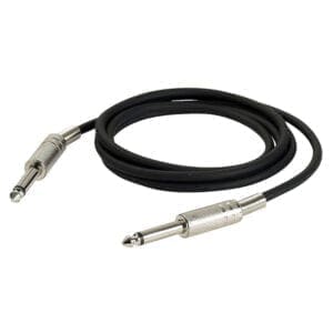 DAP kabel, Jack mono – Jack mono, zwart, 3 meter Instrumentkabels J&H licht en geluid