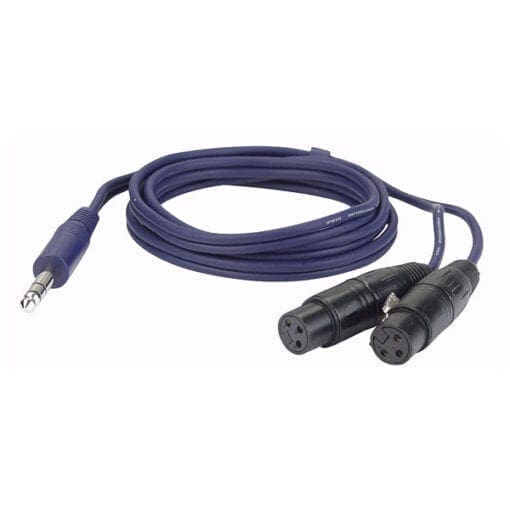 DAP kabel, Stereo Jack – 2 XLR Female, 150cm Kabels en aansluitingen J&H licht en geluid