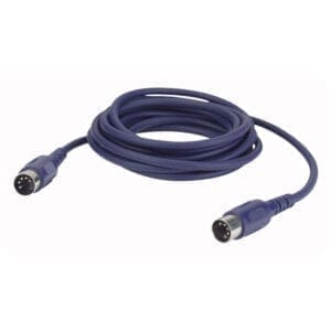 DAP Midi kabel, 5-polige DIN connectoren, 3 aders, 10 meter Computerkabels midi en data J&H licht en geluid