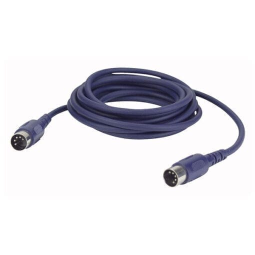 DAP Midi kabel, 5-polige DIN connectoren, 3 aders, 150 cm Computerkabels midi en data J&H licht en geluid