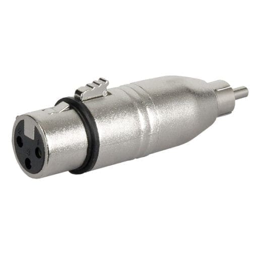 DAP adapter, XLR Female – Tulp/RCA Male Adapters J&H licht en geluid