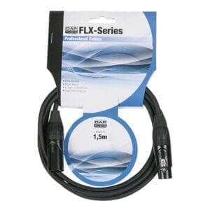 DAP FLX01 – Gebalanceerde XLR kabel, 1,5 meter Kabels en aansluitingen J&H licht en geluid