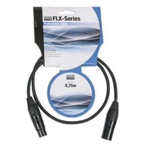 DAP FLX01 – Gebalanceerde XLR kabel, 75 centimeter Kabels en aansluitingen J&H licht en geluid