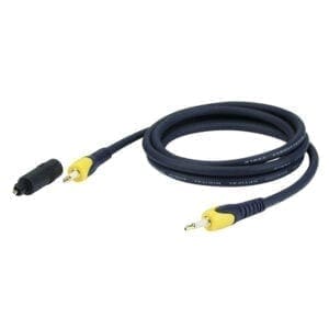 DAP Optische kabel, Mini plug – Mini plug, 3 meter AV-kabels J&H licht en geluid