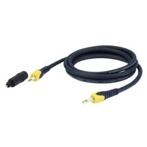 DAP Optische kabel, Mini plug – Mini plug, 6 meter AV-kabels J&H licht en geluid