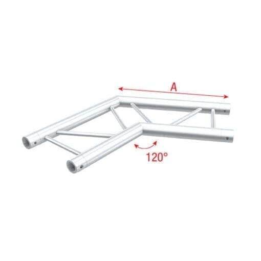 Showtec FS30-004H horizontale laddertruss hoek 120 Showtec FS30 truss J&H licht en geluid