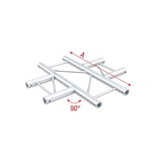 Showtec FS30-016H horizontaal 4-weg laddertruss koppelstuk Showtec FS30 truss J&H licht en geluid