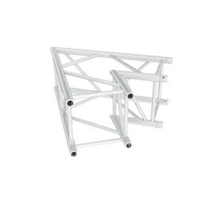 Milos Corner 60° Heavy Duty Podium en rigging J&H licht en geluid