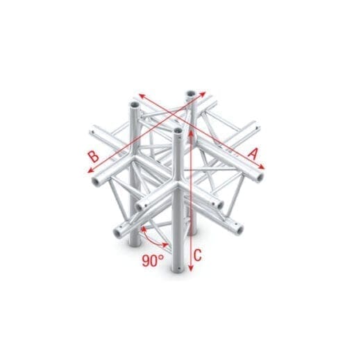 Showtec GT30-022 truss kruising + omhoog / omlaag Podium en rigging J&H licht en geluid