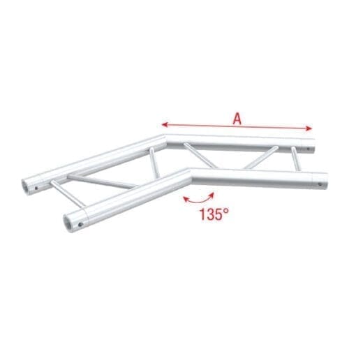 Showtec PS30-005H horizontale laddertruss hoek 135 Showtec PS30 truss J&H licht en geluid