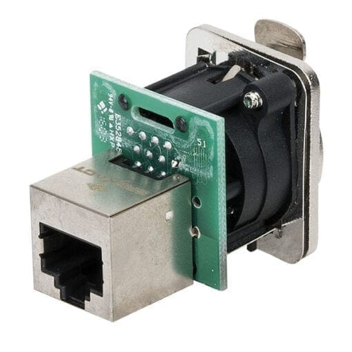 Dap-audio ethernet rj45 d-size chassis Aansluitingen en connectoren J&H licht en geluid 2