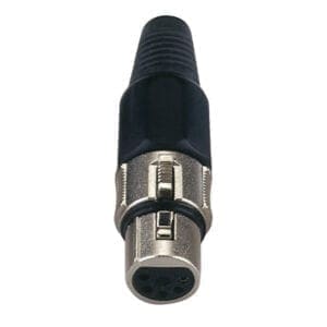 DAP 5-polige XLR female plug, Nikkel Aansluitingen en connectoren J&H licht en geluid