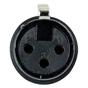 DAP N-CON 3-polige XLR female connector, Zwart, zwarte eindkap Aansluitingen en connectoren J&H licht en geluid