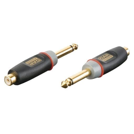DAP Xcaliber RCA (tulp) female – Jack male mono adapter Adapters J&H licht en geluid